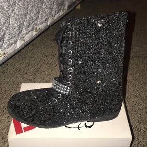 sparkle boots.